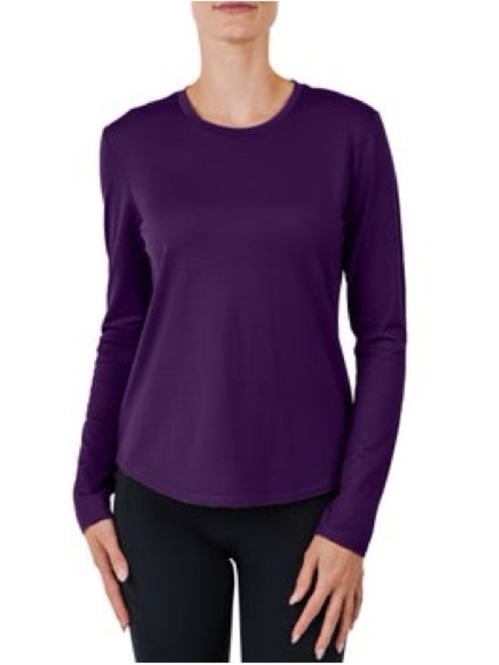 Segments - Merino Blend Long Sleeve Crewneck Women's Top